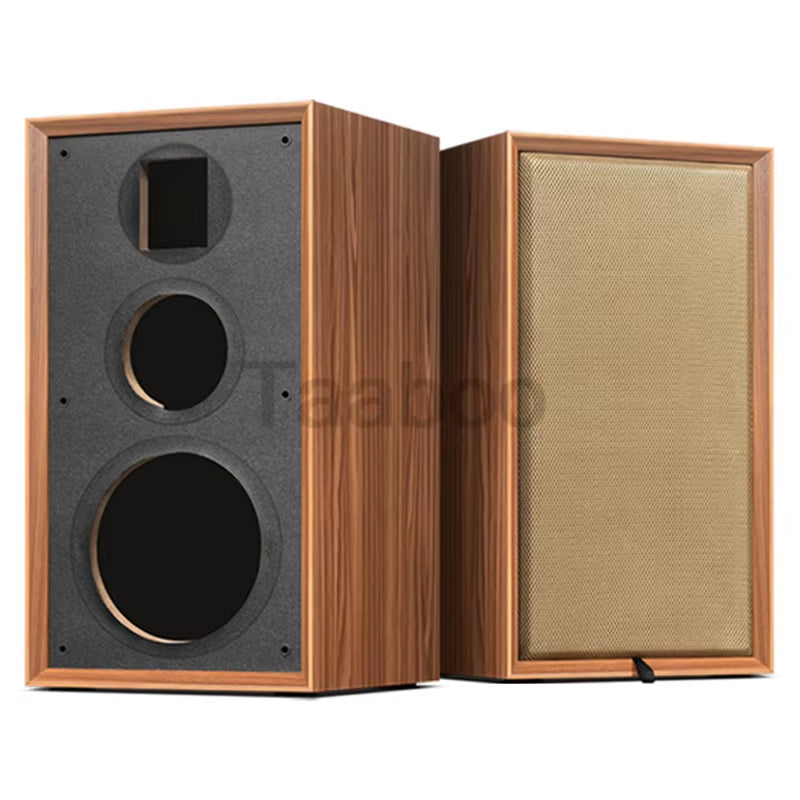 8-Inch Three-Way Labyrinth Speaker Enclosure for Bookshelf and DIY Hi-Fi Audio Applications - Handmade Wooden Passive Speaker Box