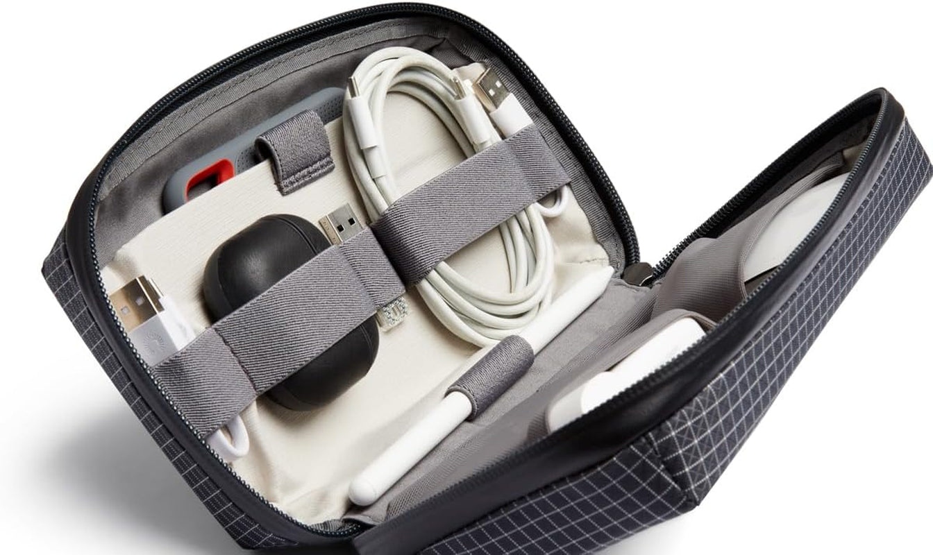 Tech Accessories Organizer Pouch with Zipper Closure for Power Bank, Phone Charger, Cables, and More