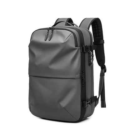 Men's Travel Backpack with Vacuum Compression - 17-Inch Laptop Business Backpack with Large Capacity for School and Hiking