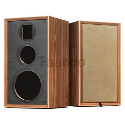 8-Inch Three-Way Labyrinth Speaker Enclosure for Bookshelf and DIY Hi-Fi Audio Applications - Handmade Wooden Passive Speaker Box