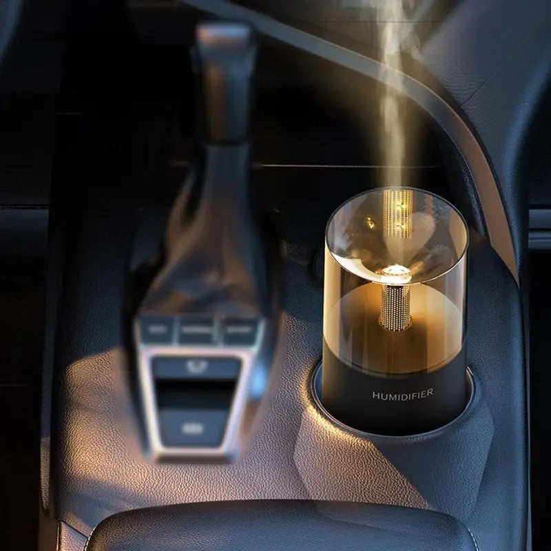 Portable USB Car Aromatherapy Diffuser and Humidifier for Office and Vehicle Use