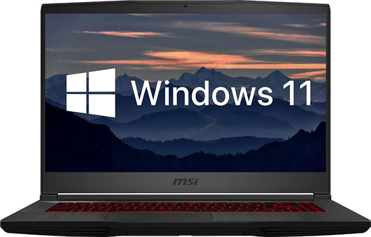GF65 Gaming Laptop - 15.6" FHD 144Hz Display, Intel Core i5-10500H, 64GB DDR4 RAM, 2TB PCIe SSD, GeForce RTX 3060 Graphics, Backlit Keyboard, Webcam, Type-C, HDMI, Windows 11 Home, Black