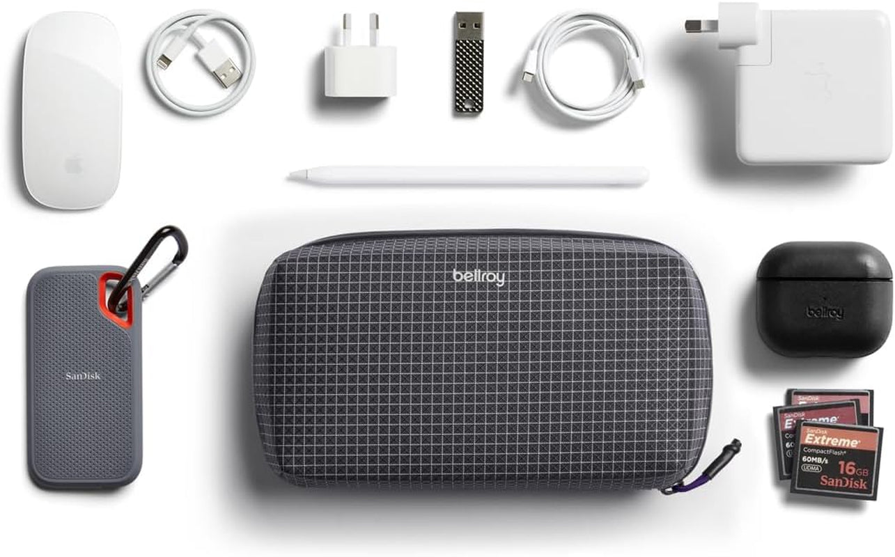 Tech Accessories Organizer Pouch with Zipper Closure for Power Bank, Phone Charger, Cables, and More