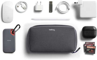 Tech Accessories Organizer Pouch with Zipper Closure for Power Bank, Phone Charger, Cables, and More