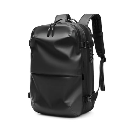 Men's Travel Backpack with Vacuum Compression - 17-Inch Laptop Business Backpack with Large Capacity for School and Hiking