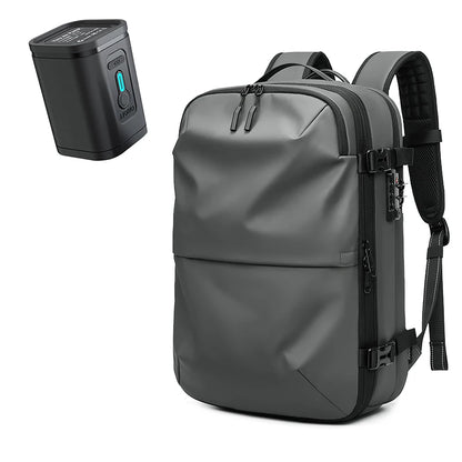Men's Travel Backpack with Vacuum Compression - 17-Inch Laptop Business Backpack with Large Capacity for School and Hiking