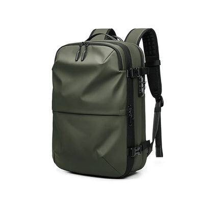 Men's Travel Backpack with Vacuum Compression - 17-Inch Laptop Business Backpack with Large Capacity for School and Hiking