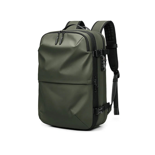 Men's Travel Backpack with Vacuum Compression - 17-Inch Laptop Business Backpack with Large Capacity for School and Hiking