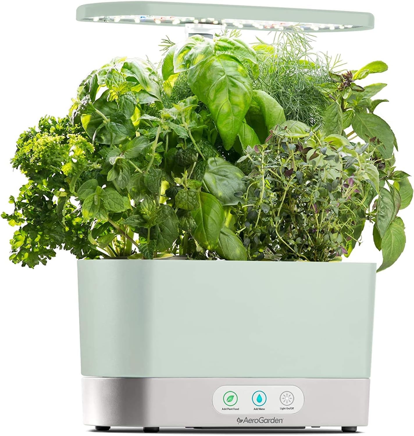 Harvest Indoor Hydroponic Garden System with LED Grow Light and Herb Kit, Accommodates Up to 6 Pods, Sage