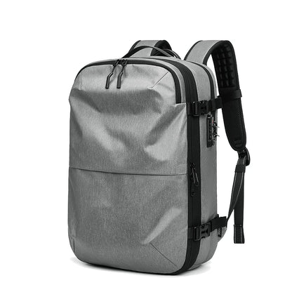 Men's Travel Backpack with Vacuum Compression - 17-Inch Laptop Business Backpack with Large Capacity for School and Hiking